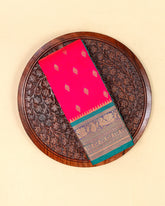 SC3091 - Satin Saree With Copper Butta